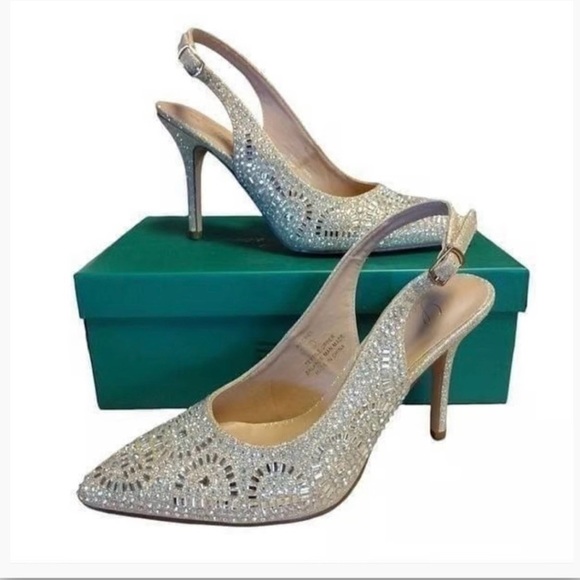 Lauren Lorraine Rachel Silver Heel Size 7 NIB - Picture 4 of 7